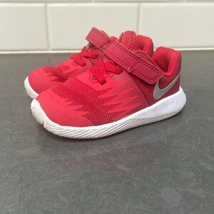 Nike running shoes toddler size 6C Red
